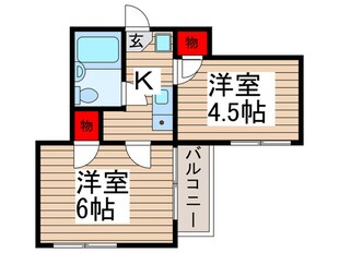 ヴィラン大宮の物件間取画像